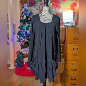 Black Babydoll Dress (Sz 14)